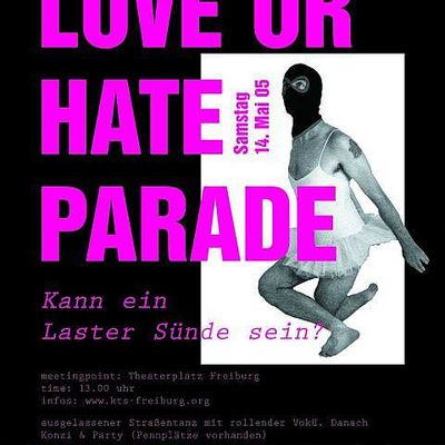 Flyer: Love or Hate Parade, 14.05.2005
