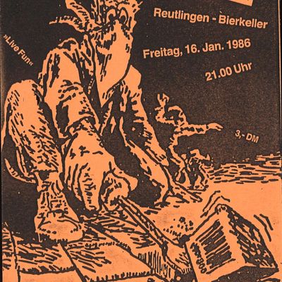 Flyer: Bierkeller, 16.01.1987
