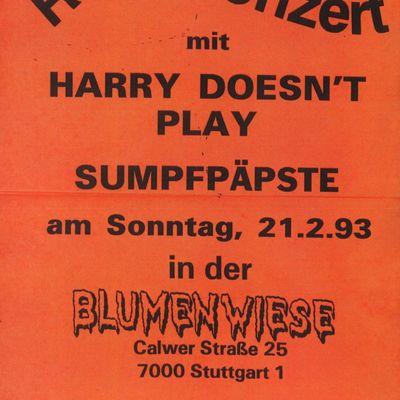 Flyer: Blumenwiese, 21.02.1993