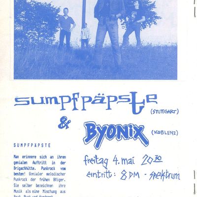 Flyer: Spektrum, 04.05.1990