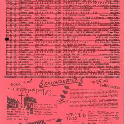 Flyer: Spektrum, 04.05.1990