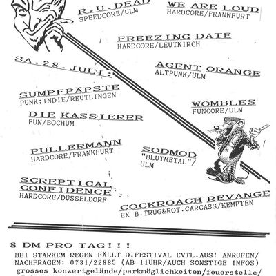 Flyer: Roxy-Hallen, 28.07.1990
