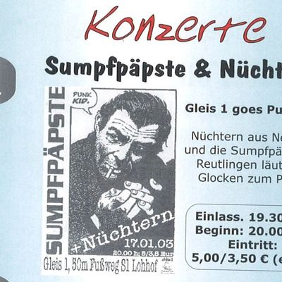 Flyer: Gleis 1, 17.01.2003