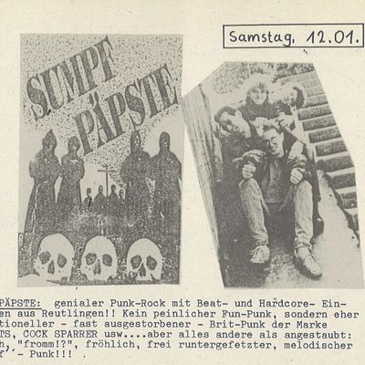 Flyer: Tom-Tom, 12.01.1991