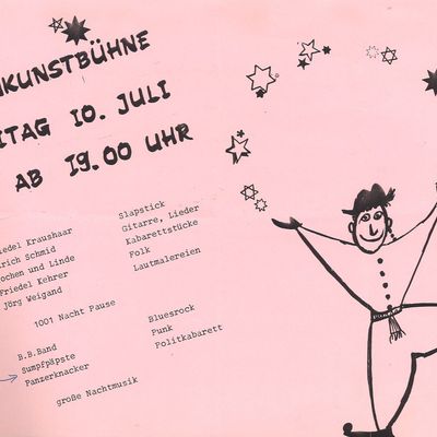 Flyer: Kleinkunst-Bühne???, 10.07.1987