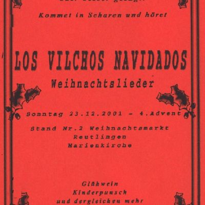 Flyer: auf dem Weihnachtsmarkt Reutlingen, 23.12.2001