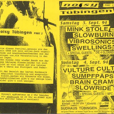 Flyer: Sudhaus, 04.09.1994