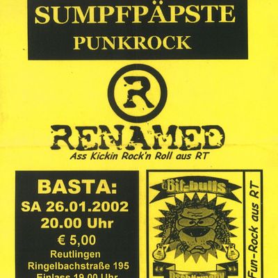 Flyer: Basta, 26.01.2002