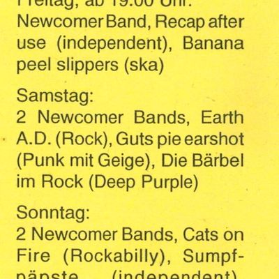 Flyer: Open Air, 01.07.1995