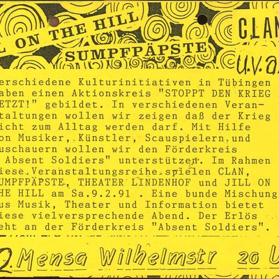 Flyer: Mensa Wilhelmstrasse, 09.02.1991