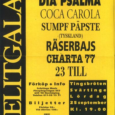 Flyer: Elitgalan, 25.09.1993