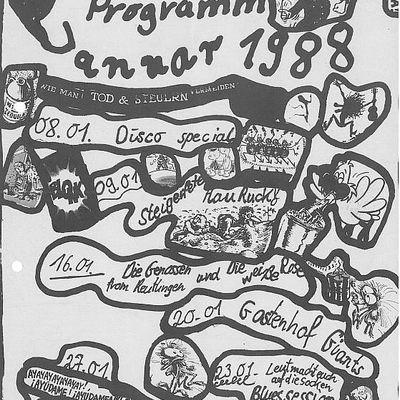 Flyer: Kunstverein, 16.01.1988
