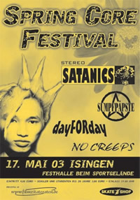 SUMPFPÄPSTE BEIM SPRINGCORE-FESTIVAL, ISINGEN 17. 5. 2003