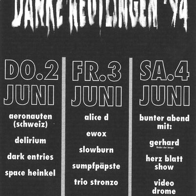 Flyer: Zelle, 03.06.1994